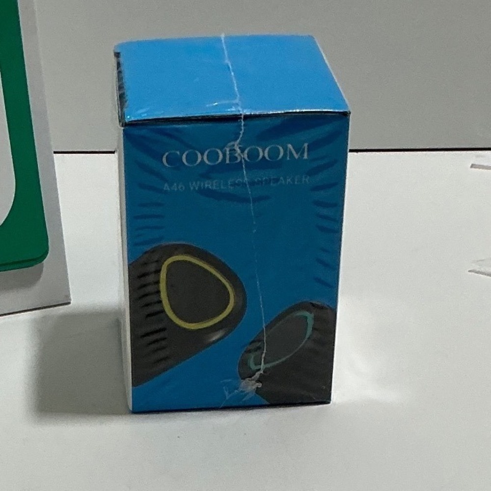 COOBOOM A46 Wireless Bluetooth Speaker Black and Yellow Portable Audio New